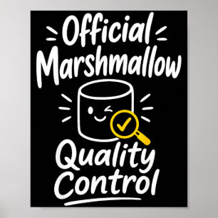 Marshmallow humour campfire s'mores  poster