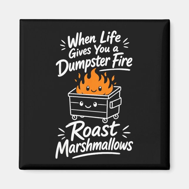 Marshmallow humour  magnet (Front)