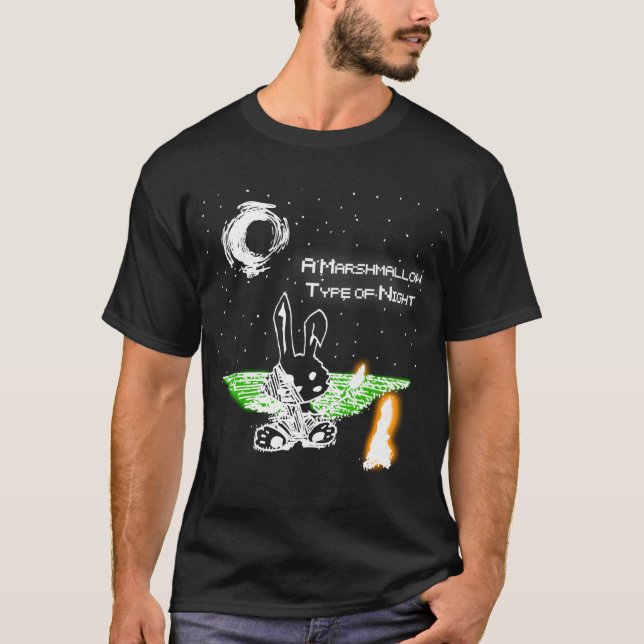 MarshMallow Kind Of Night T-Shirt (Front)