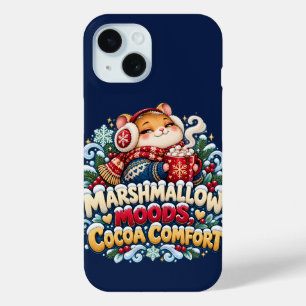 Marshmallow Moods Cocoa Comfort Hamster iPhone 15 Case