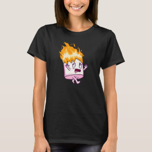Marshmallow On Fire S'mores Camping Campfire Smore T-Shirt