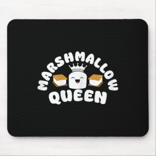 Marshmallow Queen Smore Marshmallow Camping  Mouse Pad