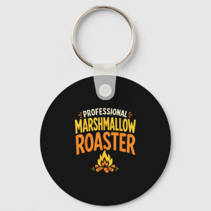 Marshmallow roaster campfire key ring