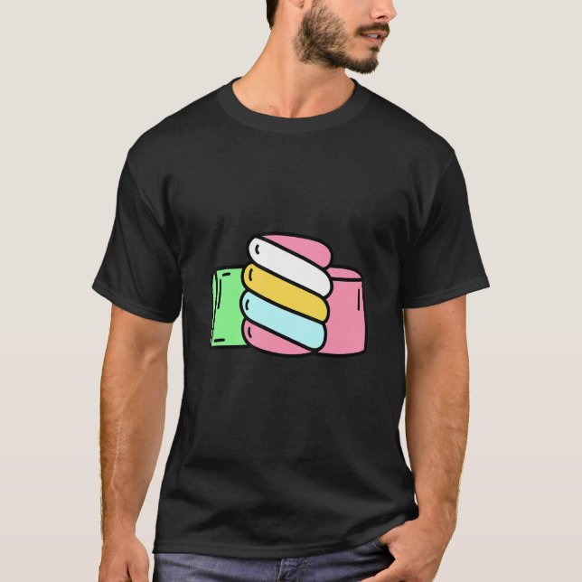 Marshmallow sweets candy T-Shirt (Front)