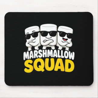 Marshmallow team campfire s'mores mouse pad