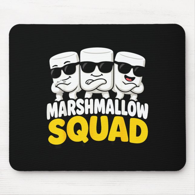 Marshmallow team campfire s'mores  mouse pad (Front)