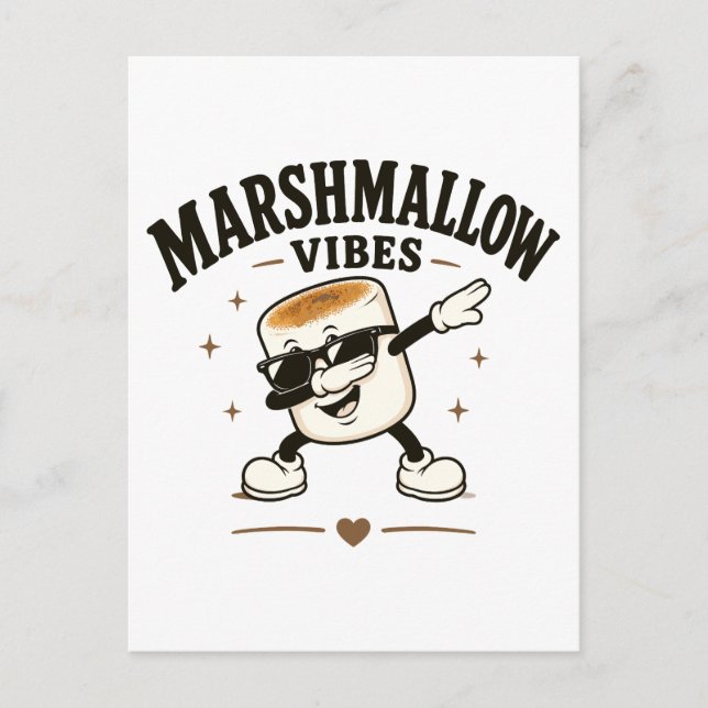 Marshmallow vibes postcard (Front)