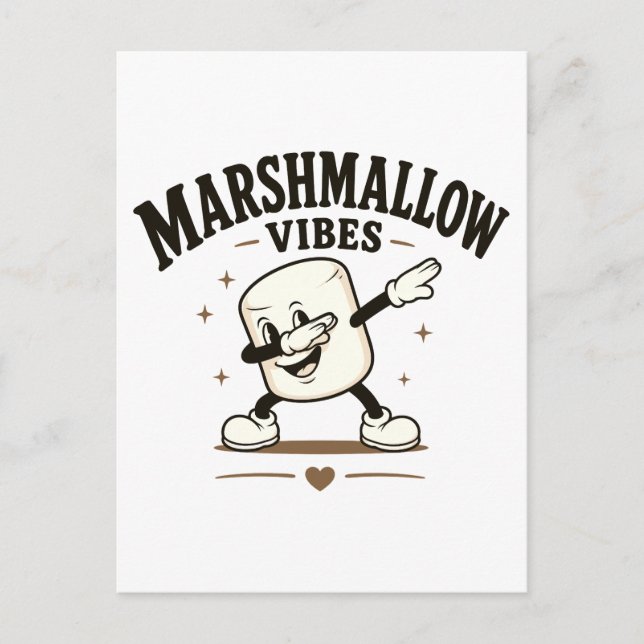 Marshmallow vibes postcard (Front)