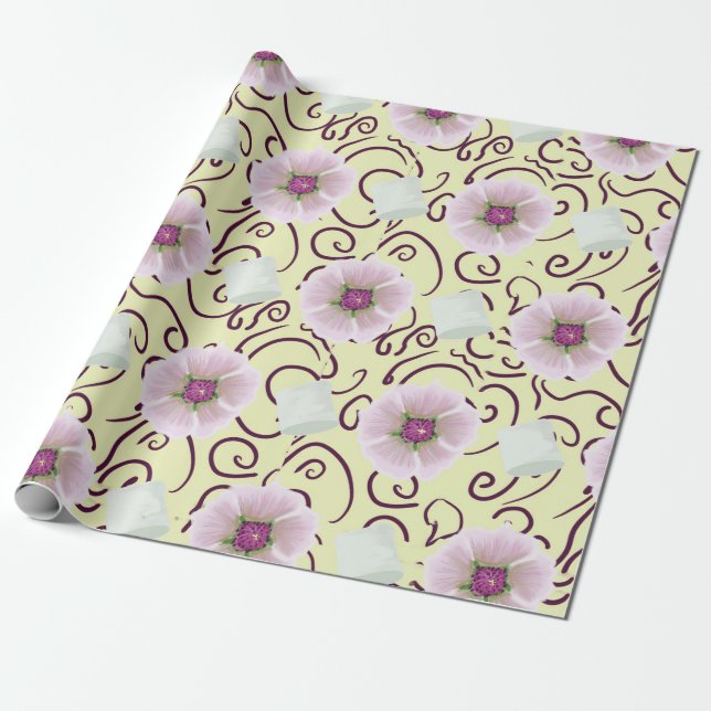 Marshmallows and Marshmallows Wrapping Paper (Unrolled)