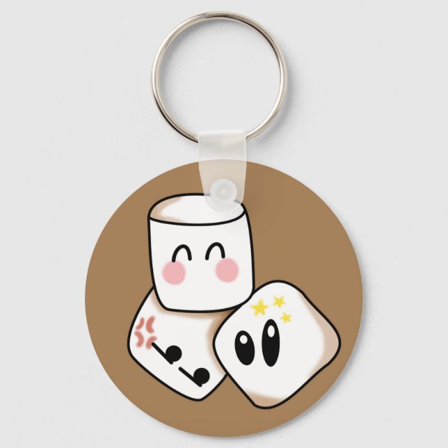 Marshmallows Key Ring (Front)
