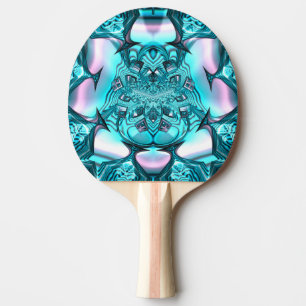~MARSHMALLOWS ~ Pink Blue Original Fractal ~ Ping  Ping Pong Paddle