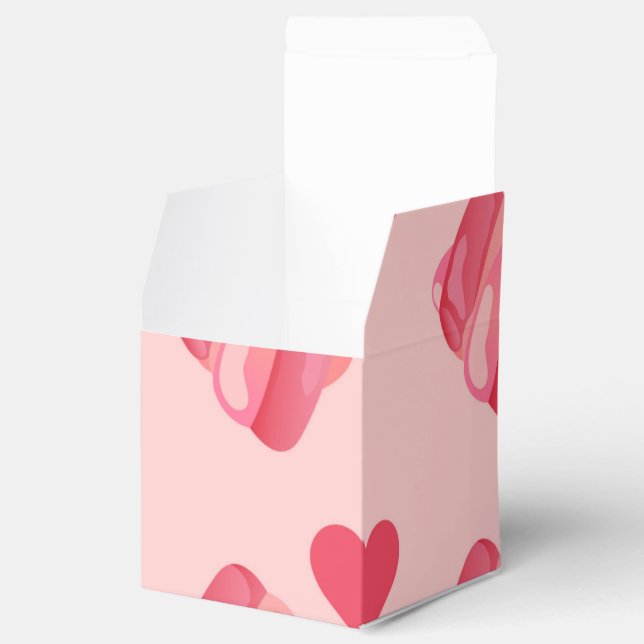 Marshmallows Pink Hearts Candy Valentine's Day Favour Box (Opened)