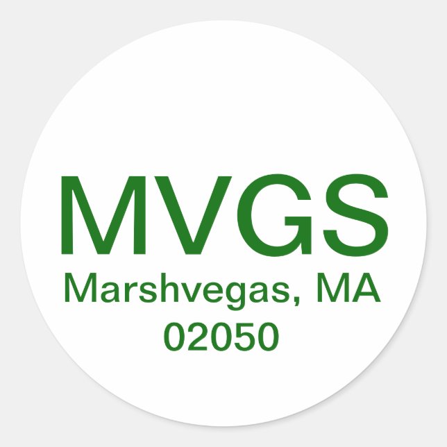 MarshVegas Sticker (Front)
