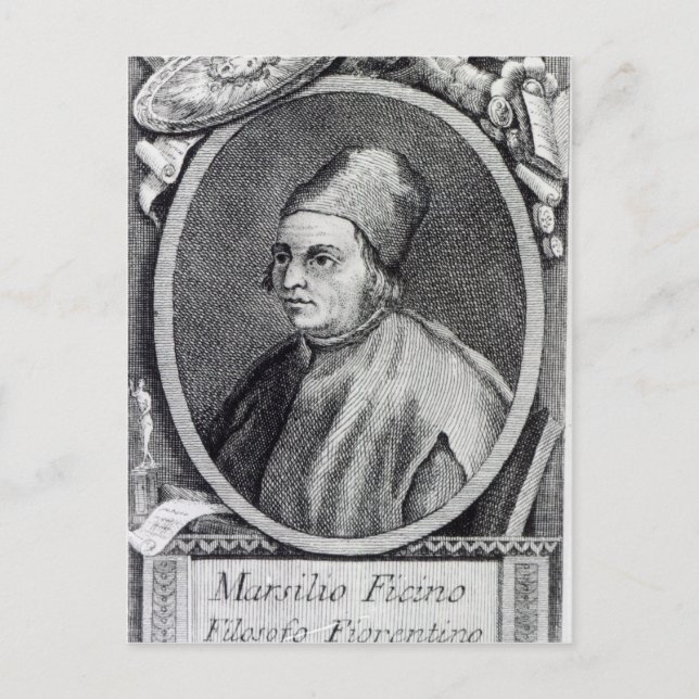 Marsilio Ficino Postcard (Front)