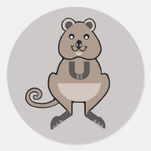 Marsupial -Cute Aussie - QUOKKA - Conservation -  Classic Round Sticker