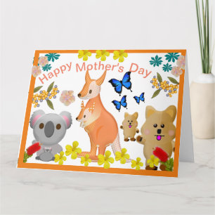 Marsupials Mother's Day, Card
