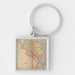 Martenet's Map of Maryland, Atlas Edition Key Ring