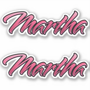 Martha faded pink sticker sticker embroiderset
