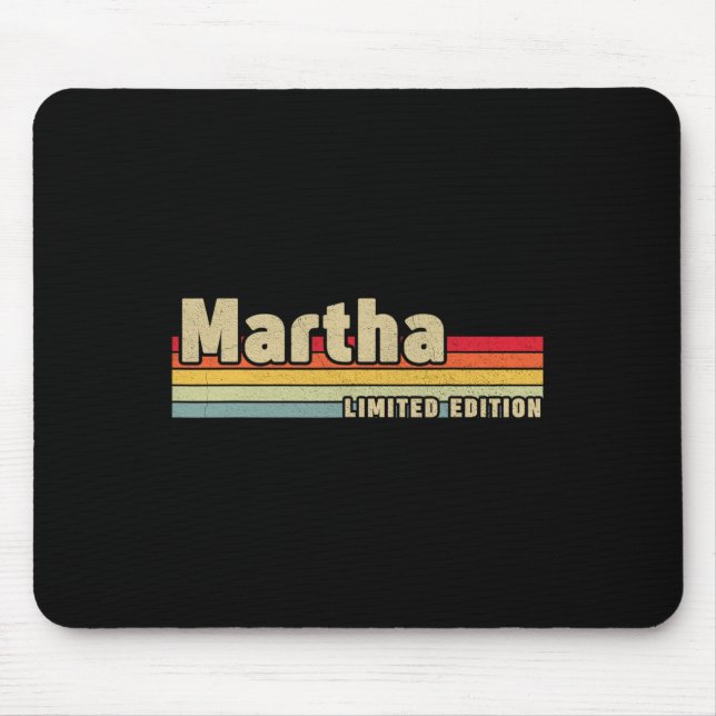 Martha Gift Name Personalised Birthday Fun Christm Mouse Pad (Front)