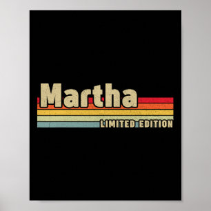 Martha Gift Name Personalised Birthday Fun Christm Poster
