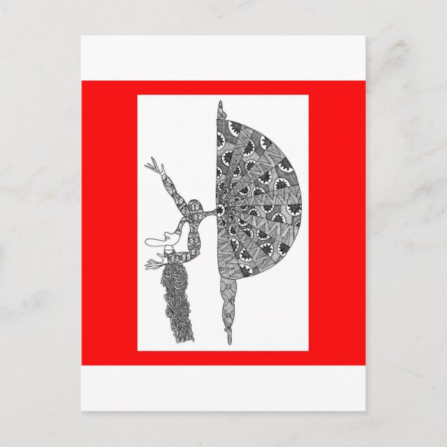 martha graham dancing postcard (Front)