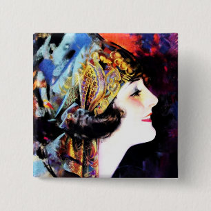 Martha Mansfield 15 Cm Square Badge