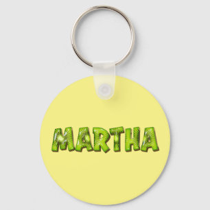 Martha Name Kiwi Design Keyring
