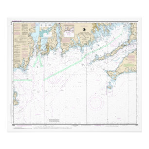 Martha’s Vineyard to Block Island Nautical Chart Photo Print