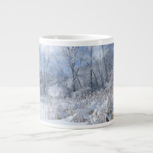 Marthaler Park Frozen Pond and Trees Large Coffee Mug