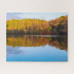 marthaler park pond and woodlands jigsaw puzzle