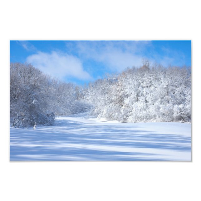 Marthaler Park Snowy Hills Photo Print (Front)