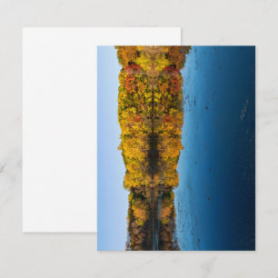 marthaler park woodlands and reflections of autumn thank you card