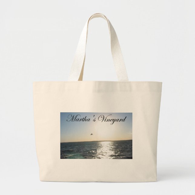 Martha's Vineyard 2 Large Tote Bag (Front)
