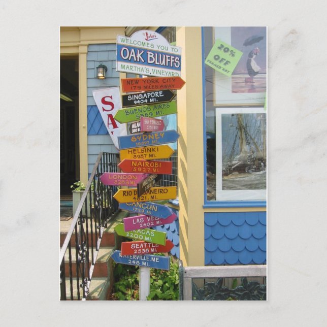 Martha's Vineyard 2 Postcard (Front)