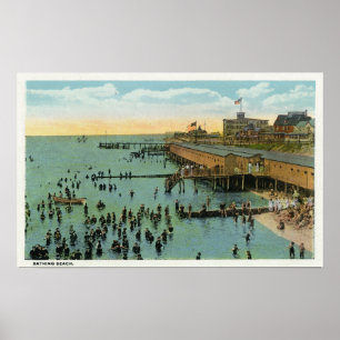 Martha's Vineyard, Aerial View of the Beach Poster