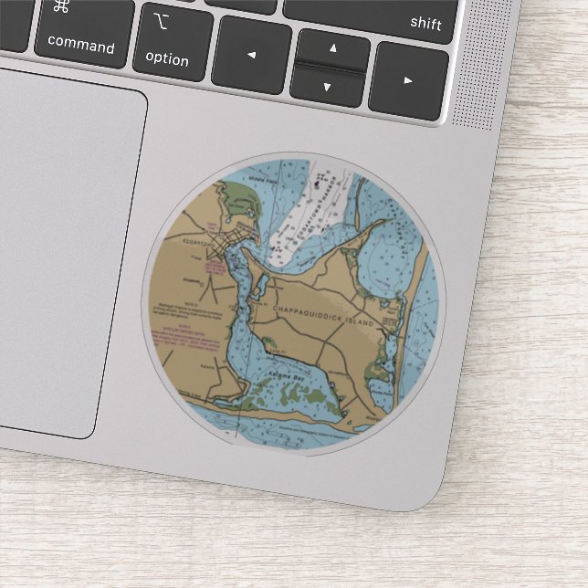 Marthas Vineyard and Chappaquiddick Chart (Detail)