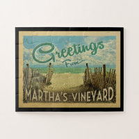 Martha's Vineyard Beach Vintage Travel