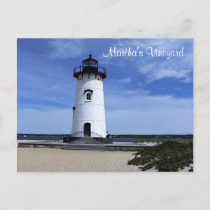 Martha's Vineyard Edgartown Lighthouse Post Card