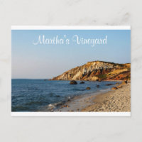 Martha's Vineyard Gay Head Cape Cod Mass Post Card