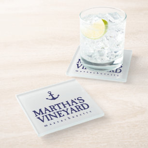 Martha's Vineyard Glass Coaster