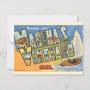 Marthas Vineyard Greetings Postcard