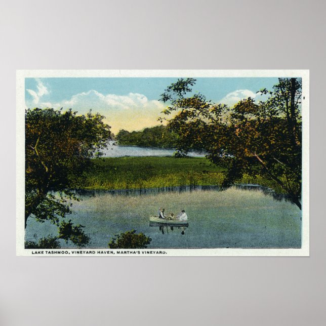 Martha's Vineyard, Lake Tashmoo Scene Poster (Front)