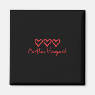 Marthas Vineyard Love Heart Loves Beach Vacation C Magnet