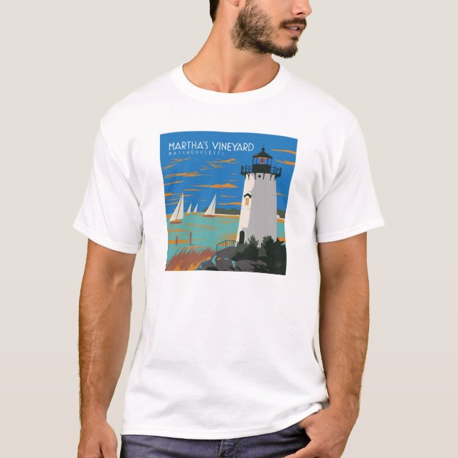 Martha's Vineyard, Massachusetts | Lighthouse T-Shirt (Front)