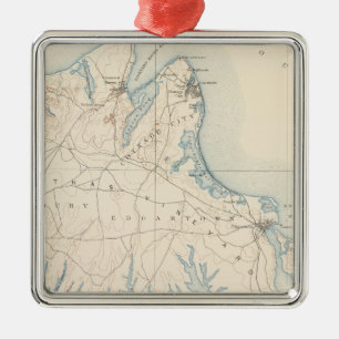Martha's Vineyard, Massachusetts Metal Tree Decoration