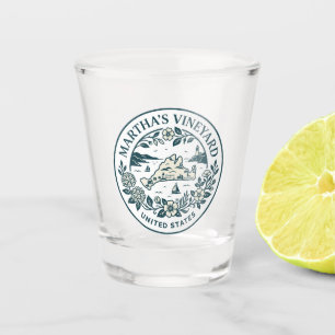 Martha's Vineyard Massachusetts Shot Glass