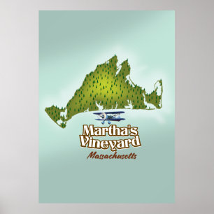 Martha's vineyard Massachusetts travel poster