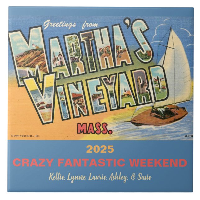 Martha's Vineyard Memory Ceramic Tile (Front)