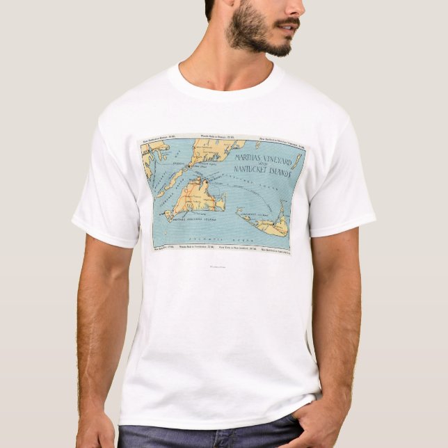 Martha's Vineyard & Nantucket Islands T-Shirt (Front)