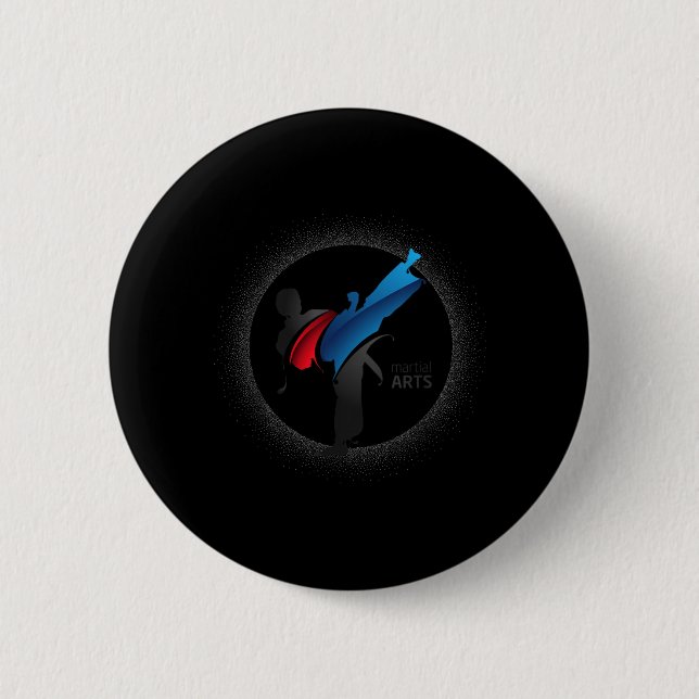 Martial Art 6 Cm Round Badge (Front)
